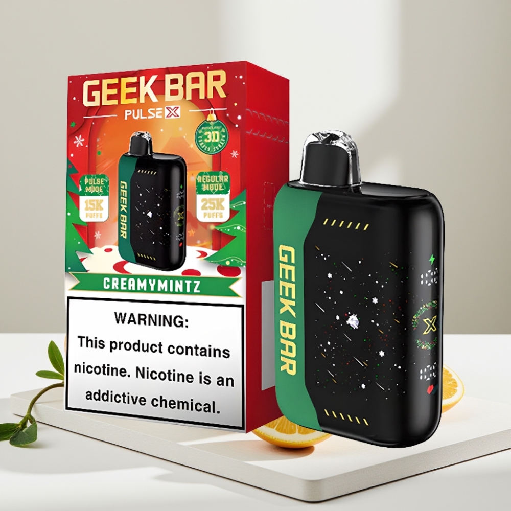Geek Bar Pulse X 25000 Puffs Kalėdinė Laida, 25000 Traukimų, 18mL, USB-C