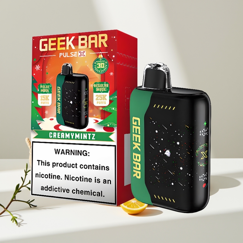 Geek Bar Pulse X 25000 Puffs Kalėdinė Laida, 25000 Traukimų, 18mL, USB-C