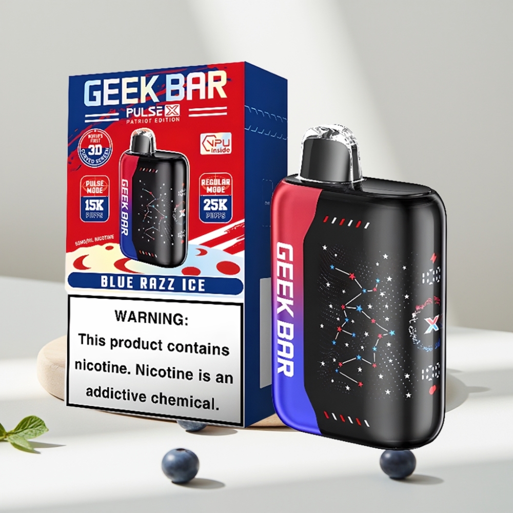 Geek Bar Pulse X 25000 Smūgių, iki 25000 Smūgių, 18mL, USB Type-C, Patriot