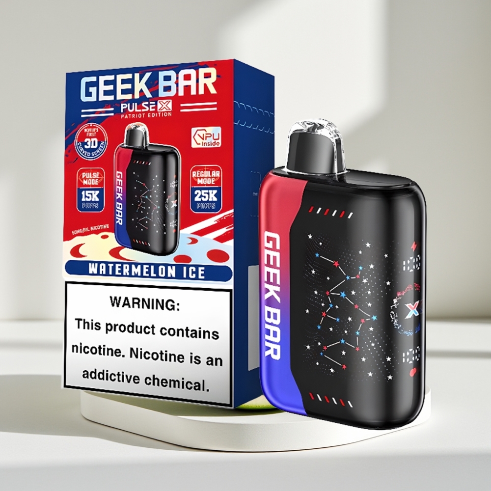 Geek Bar Pulse X 25000 Smūgių, iki 25000 Smūgių, 18mL, USB Type-C, Patriot