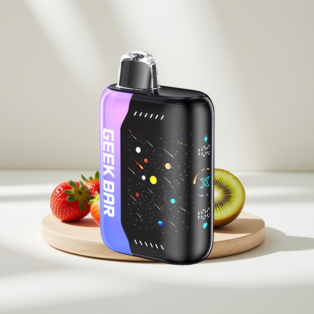 GEEK BAR Pulse X 42K Puffs Meteor Edition Braškės-Kivis Su Ledu, 820mAh, 5% nikotino, DTL Infinite Control, 3D ekranas
