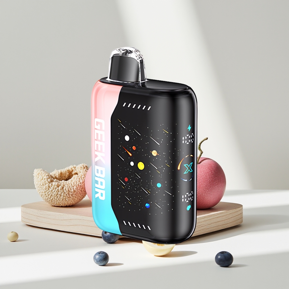 GEEK BAR Pulse X Meteor Edition Rožinė ir Mėlyna 42K Puffs 820mAh Dviguba Tinklelinė Apvija
