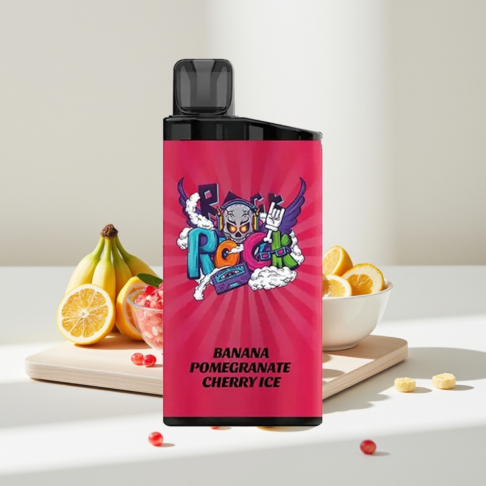 IGET Bar 3500 Puffs Bananų Granatų Vyšnių Ledas | 3500 Puff, 1400 mAh, 1.2 Ohm