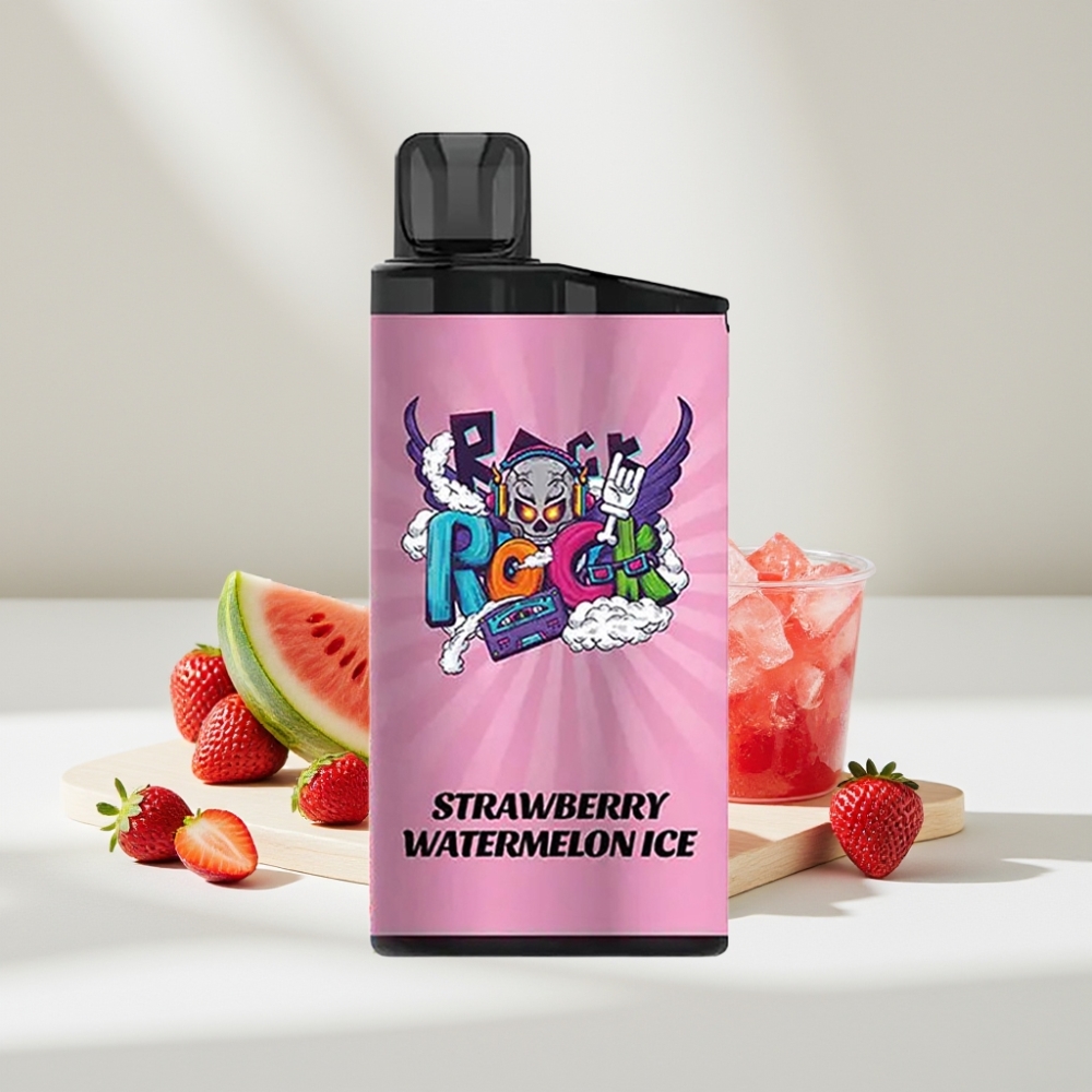 IGET Bar 3500 Puffs Braškynės Arbūzo Ledas, 1400 mAh, 1.2 Ohm Mesh