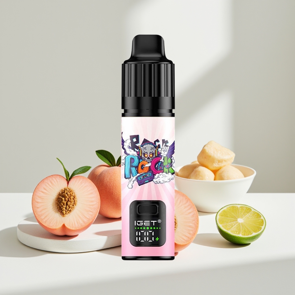 IGET BAR PLUS S3 POD 10000 Puffs Disposable Vape Persikas Ličis Žalioji Rūgštynė Ledas, 5%, 18ml, 950mAh