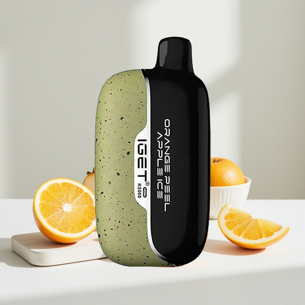 IGET Moon K5000 Puffs Apelsinų žievelės obuolių ledas, 5000 Puffs, 81.5 g