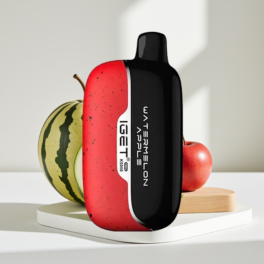 IGET Moon K5000 Puffs Arbūzas Obuolys, 5000 Puffs, 1.35 Ohm