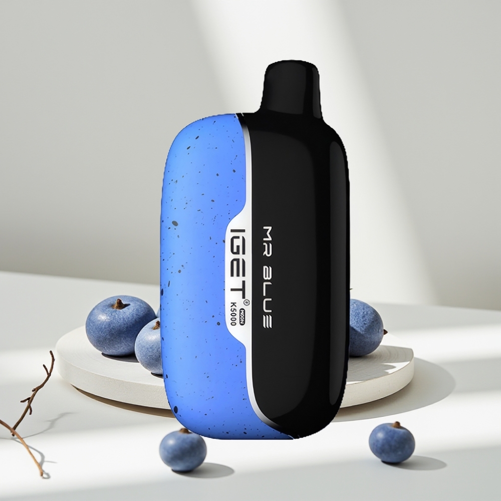 IGET Moon K5000 Puffs Disposable Vape Mėlynasis, 5000 Puffs, 1.35 Ohm