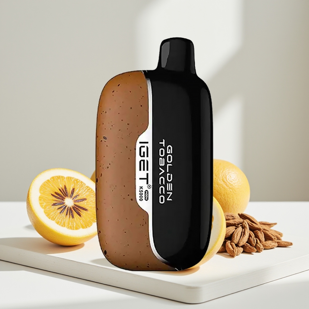 IGET Moon K5000 Puffs Golden Tobacco, 5000 Puffs, 1.35 Ohm