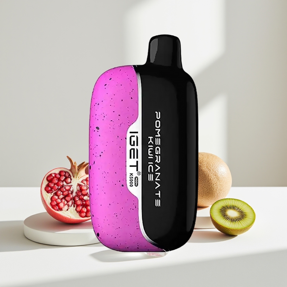 IGET Moon K5000 Puffs Granata Kiwi Ledas, 5000 Puffs, 1.35 Ohm
