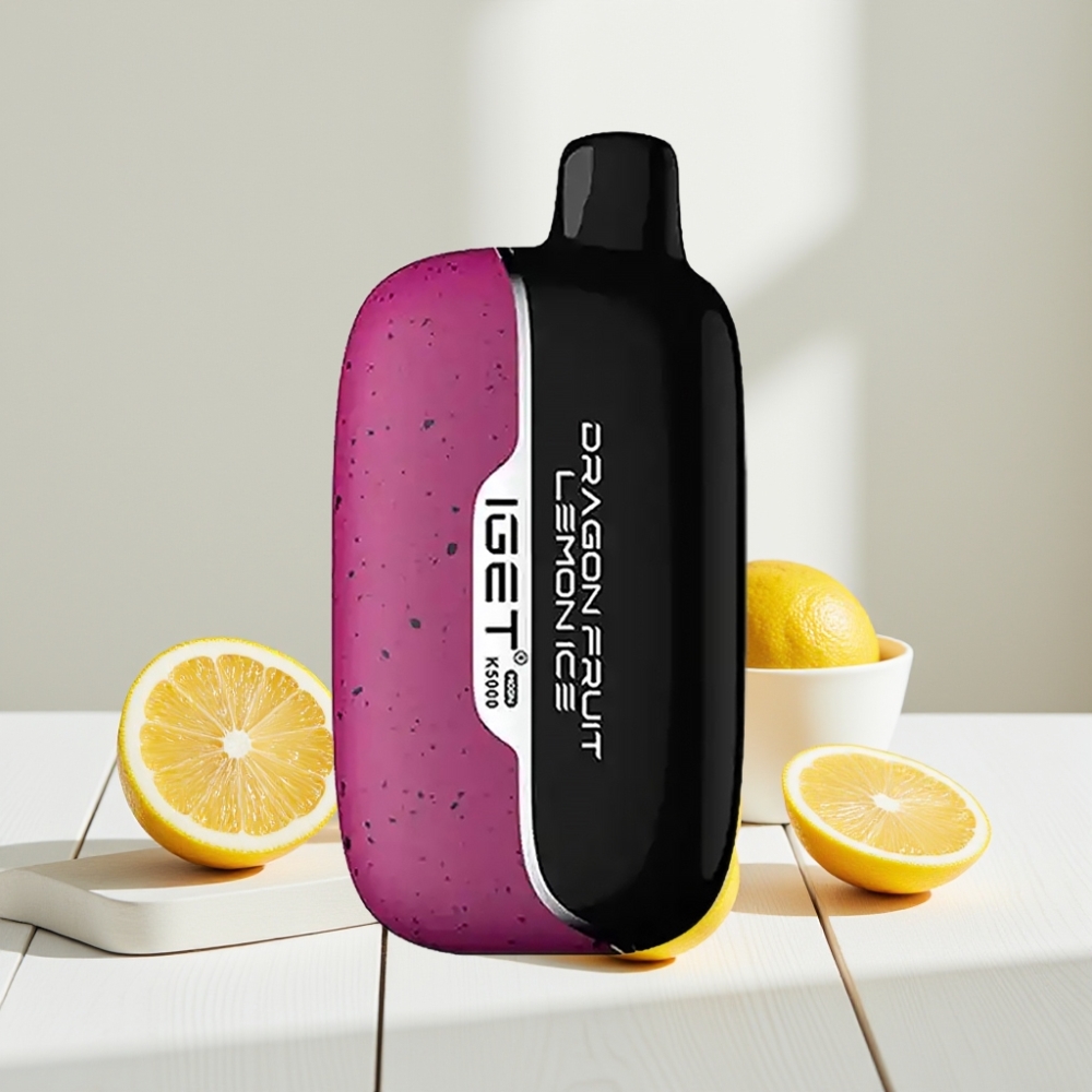 IGET Moon K5000 Puffs Nešiojamasis Vaporizatorius Dragon Fruit Lemon Ice, 5000 Puffs, 81.5 g