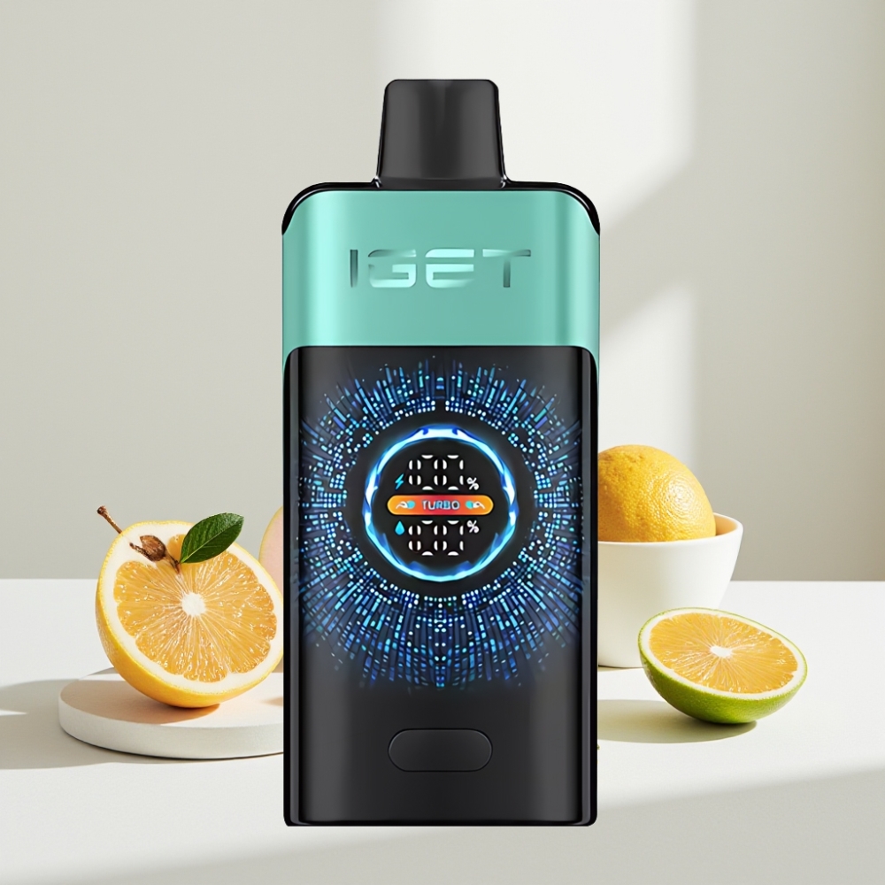 IGET ONE 12000 Puffs Disposable Vape Kalnų Versmės Mėtų Ledas, 12000 Puffs, 2700 mAh, 0.6 ohm