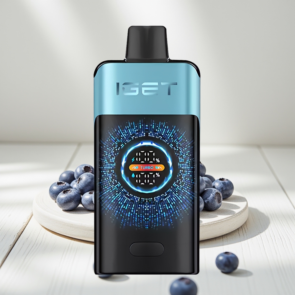 IGET ONE 12000 Puffs Disposable Vape Mėlynųjų Uogų Ledas, 2700 mAh, 0.6 ohm