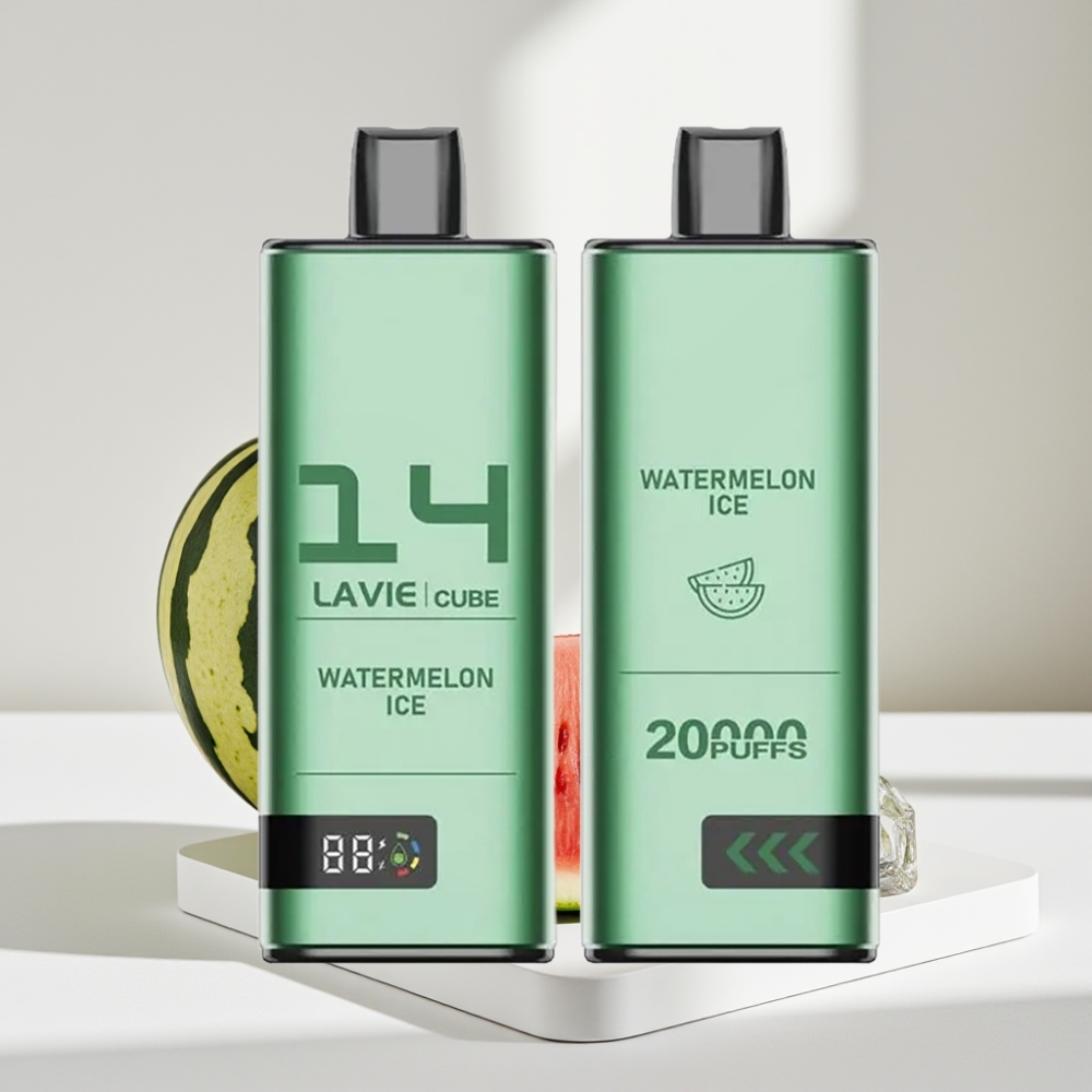 Lavie Cube 20000 Puffs Disposable Vape Arbūzas su Mėtute, 28ML, 600mAh