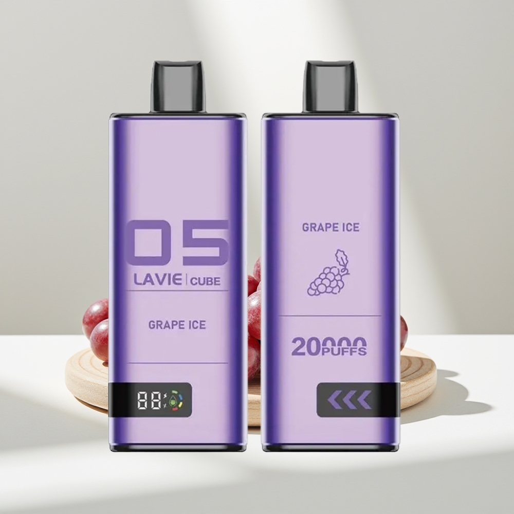 Lavie Cube 20000 Puffs Disposable Vape Vynuogių Ledas, 28ML, 5%