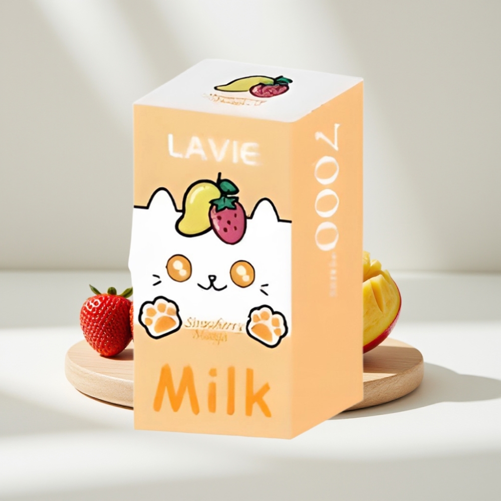 LAVIE Milk 7000 Puffs Braškės Mango, 16ML, 600mAh, Type C