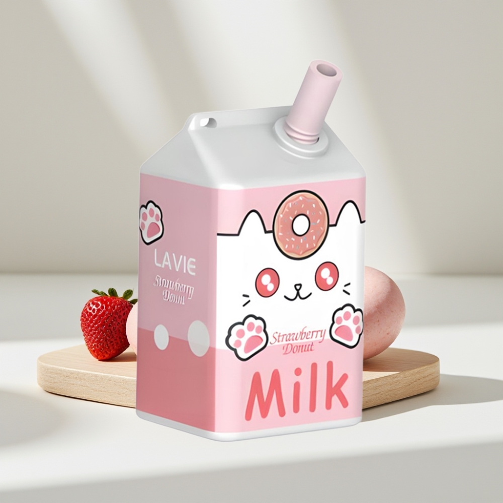 LAVIE Milk 7000 Puffs Braškinių Spurgų, 16ML, 5%, Type C