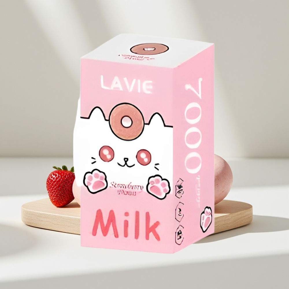 LAVIE Milk 7000 Puffs Braškinių Spurgų, 16ML, 5%, Type C