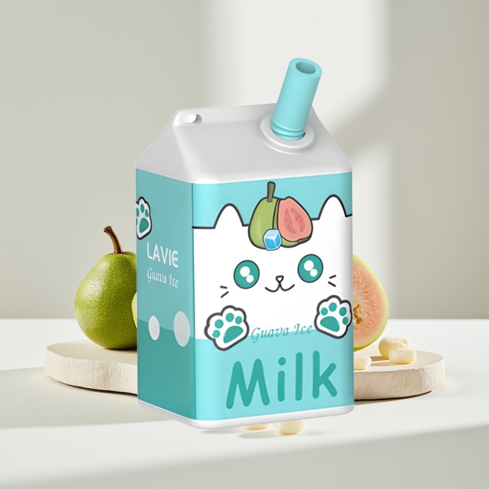 LAVIE Milk 7000 Puffs Guava Ice (0%, 2%, 5% nikotino, 16ML, 600mAh)