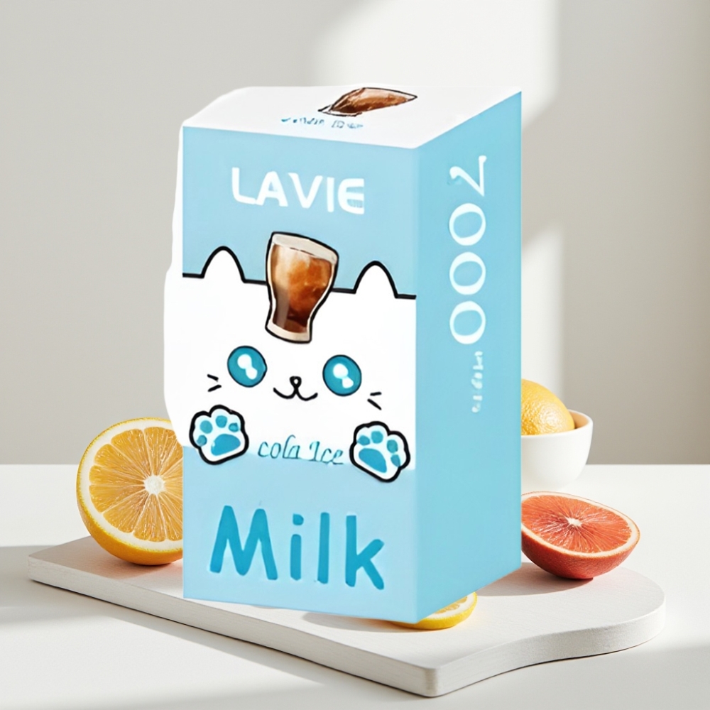 LAVIE Milk 7000 Puffs Kolos Ledas, 16ML, 600mAh, Type C