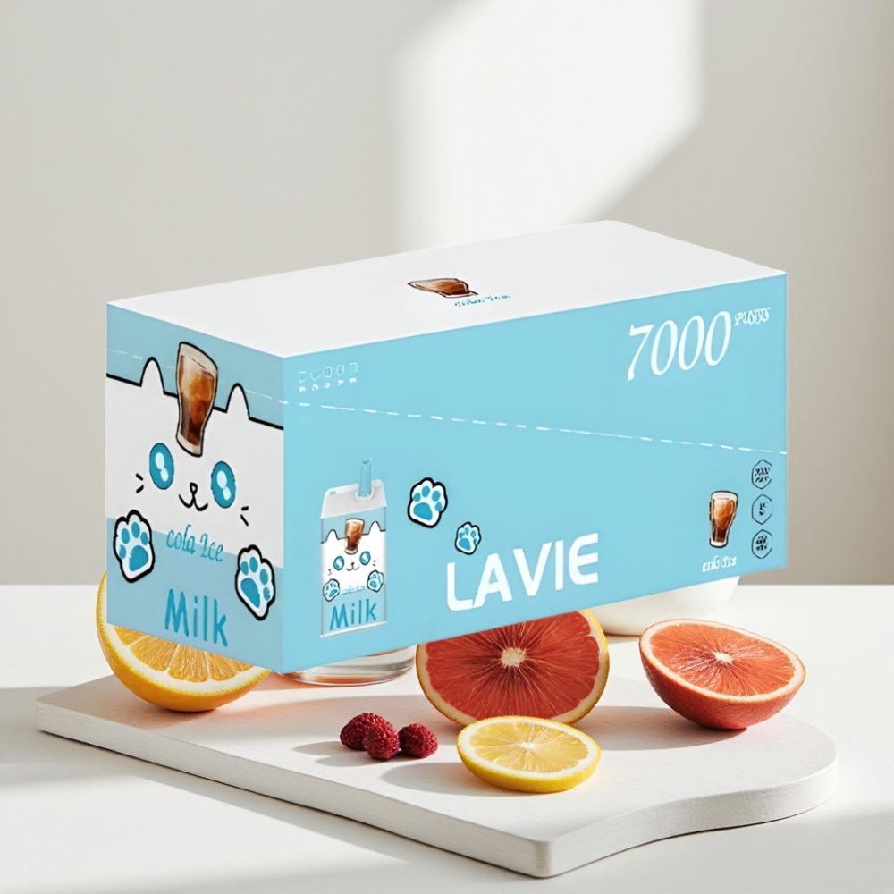 LAVIE Milk 7000 Puffs Kolos Ledas, 16ML, 600mAh, Type C