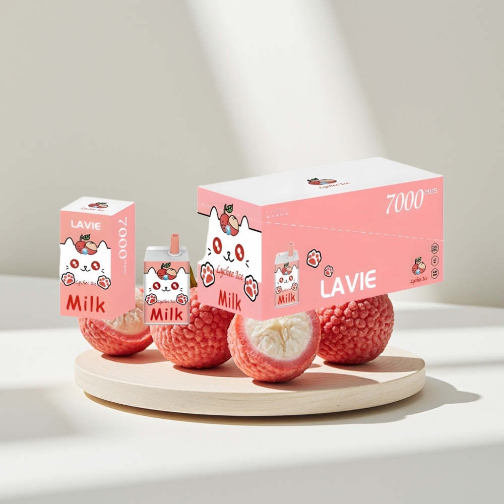 LAVIE Milk 7000 Puffs Lichių Ledas, 16ML, 600mAh, Type C