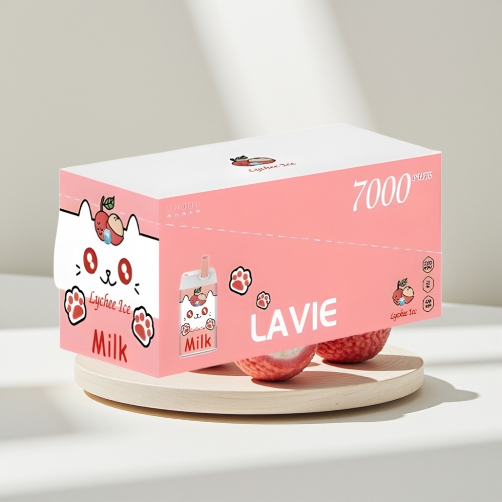 LAVIE Milk 7000 Puffs Lichių Ledas, 16ML, 600mAh, Type C