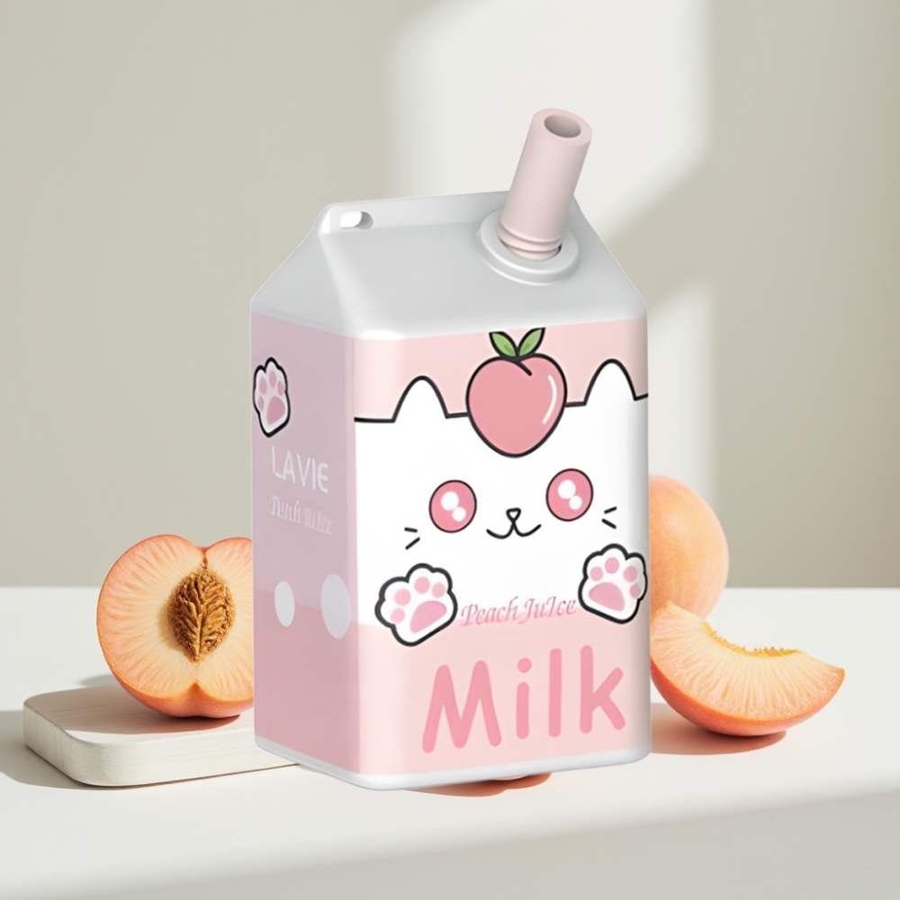 LAVIE Milk 7000 Puffs Persikų Sultys, 16ML, 5% nikotino, Type C