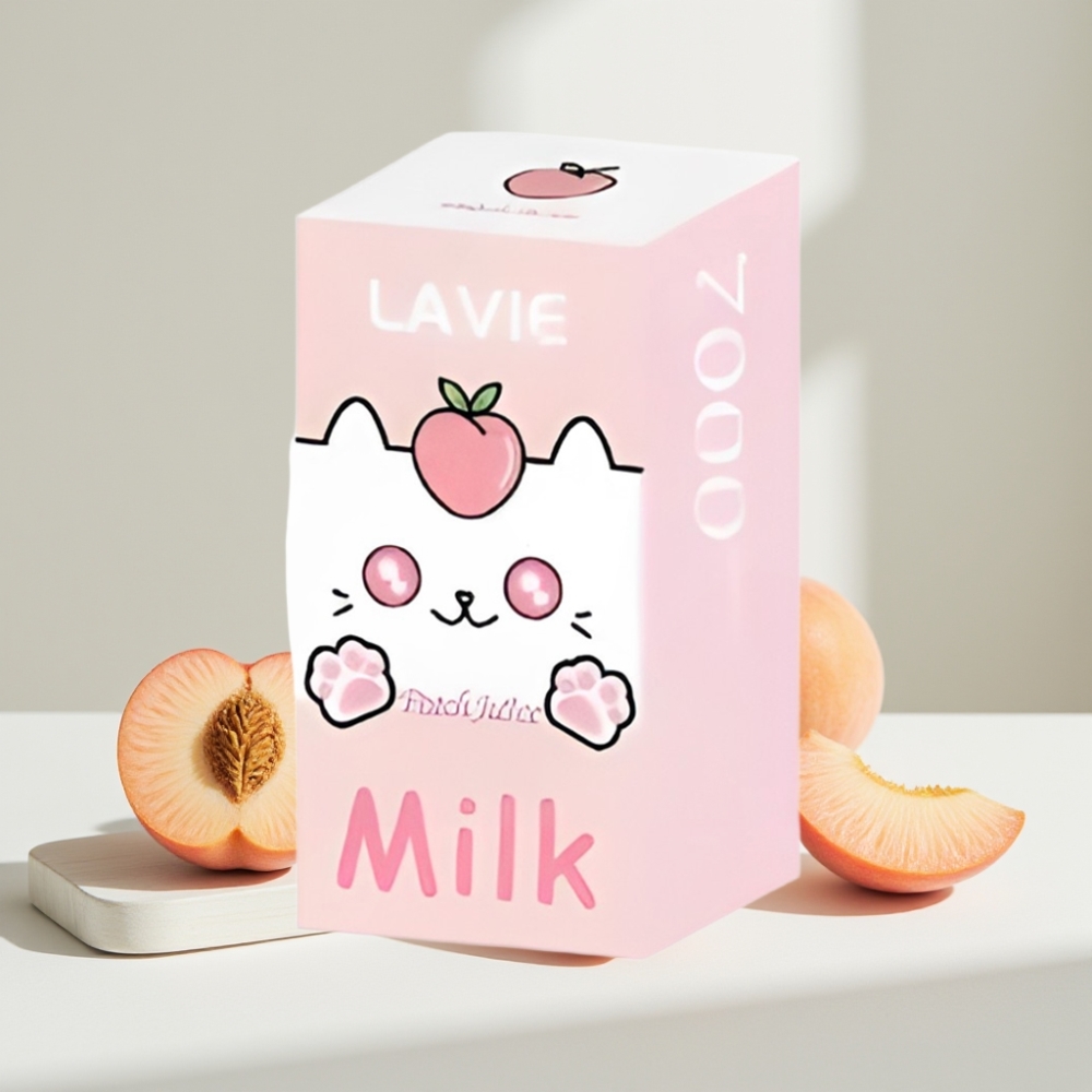 LAVIE Milk 7000 Puffs Persikų Sultys, 16ML, 5% nikotino, Type C