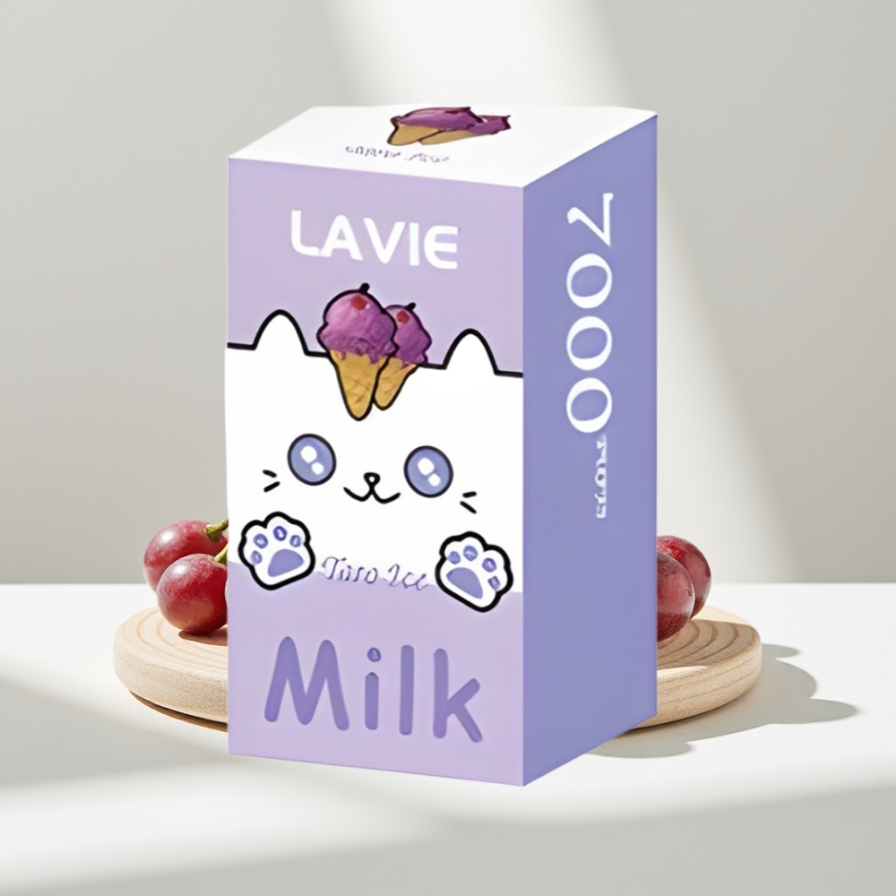 LAVIE Milk 7000 Puffs Vynuogių Ledas, 16ML, 600mAh, Type C