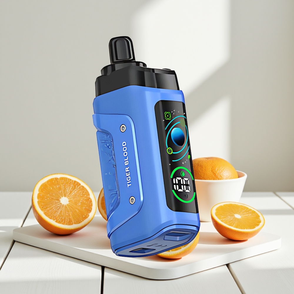 Razz Bar 45000 Puffs Disposable Vape Tigro Kraujas, 45000 Puffs, 1.0 Ohm, 650 mAh